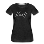 Knott County Cursive Women's T-Shirt - charcoal gray