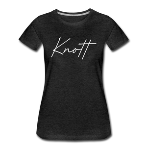 Knott County Cursive Women's T-Shirt - charcoal gray