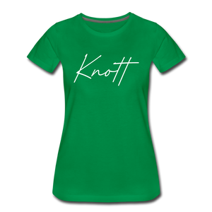 Knott County Cursive Women's T-Shirt - kelly green