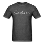 Jackson County Cursive T-Shirt - heather black