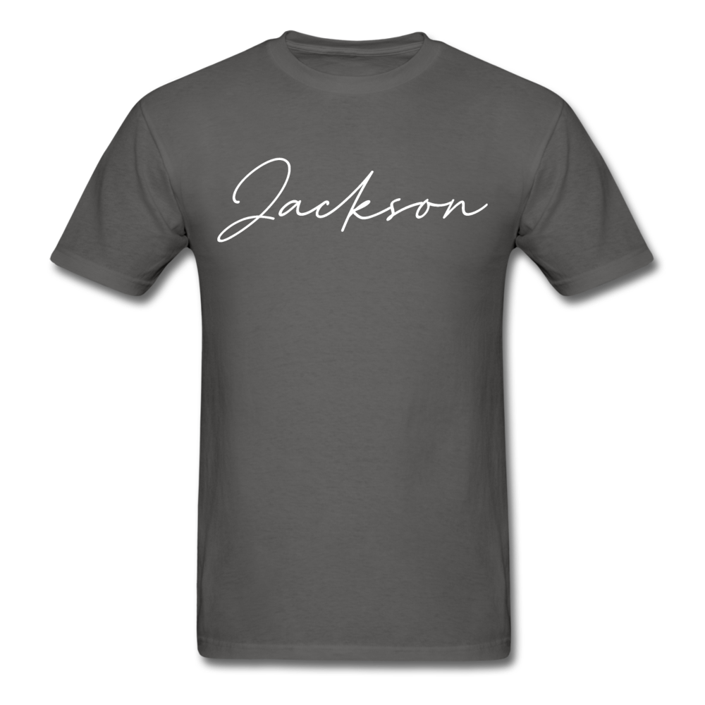 Jackson County Cursive T-Shirt - charcoal