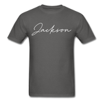 Jackson County Cursive T-Shirt - charcoal