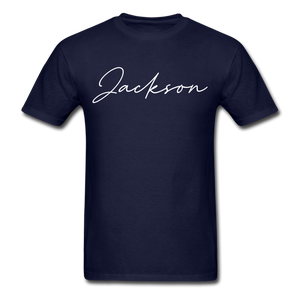 Jackson County Cursive T-Shirt - navy