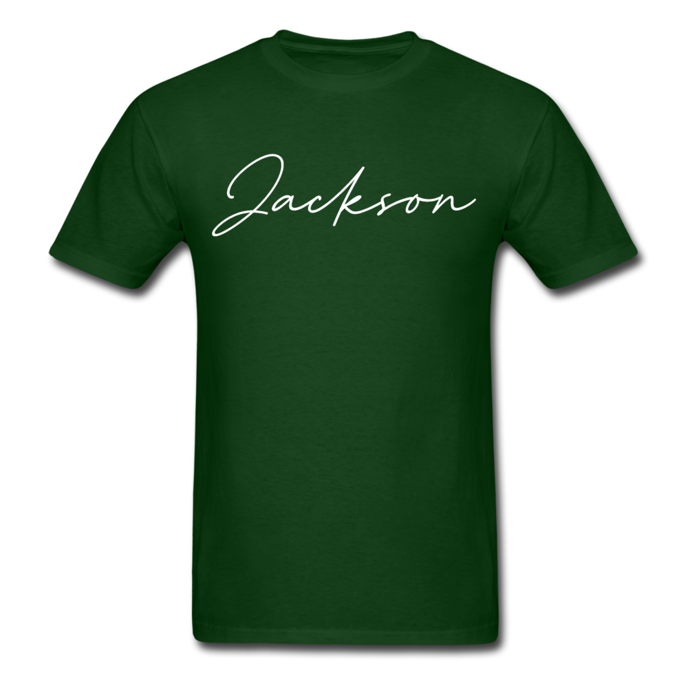 Jackson County Cursive T-Shirt - forest green