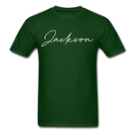 Jackson County Cursive T-Shirt - forest green