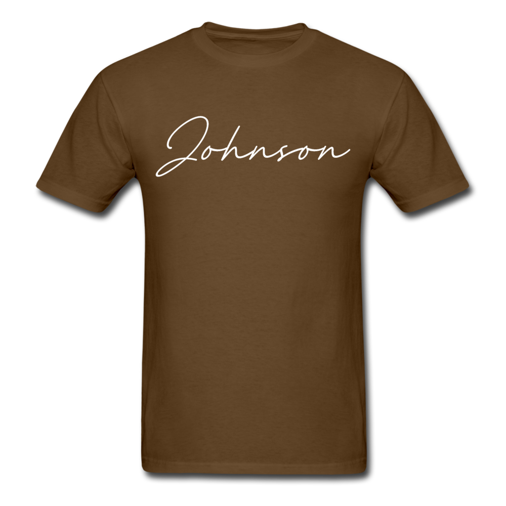 Johnson County Cursive T-Shirt - brown