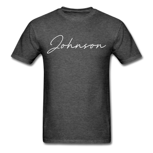 Johnson County Cursive T-Shirt - heather black