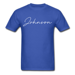 Johnson County Cursive T-Shirt - royal blue