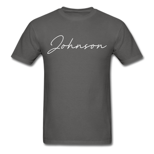 Johnson County Cursive T-Shirt - charcoal