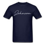 Johnson County Cursive T-Shirt - navy