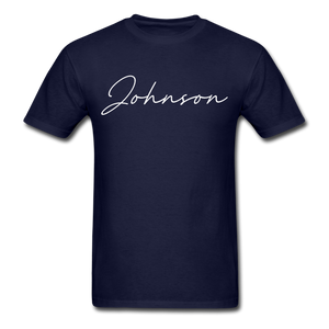 Johnson County Cursive T-Shirt - navy