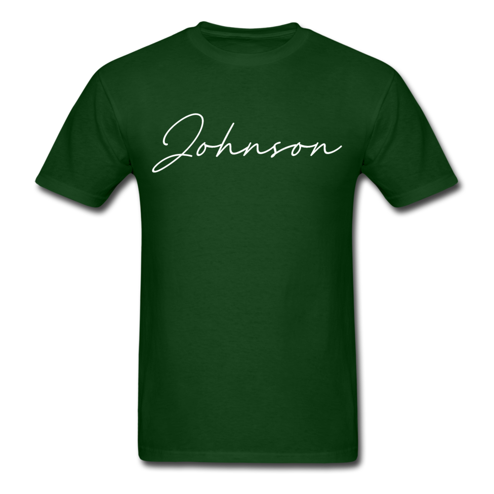 Johnson County Cursive T-Shirt - forest green