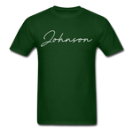 Johnson County Cursive T-Shirt - forest green