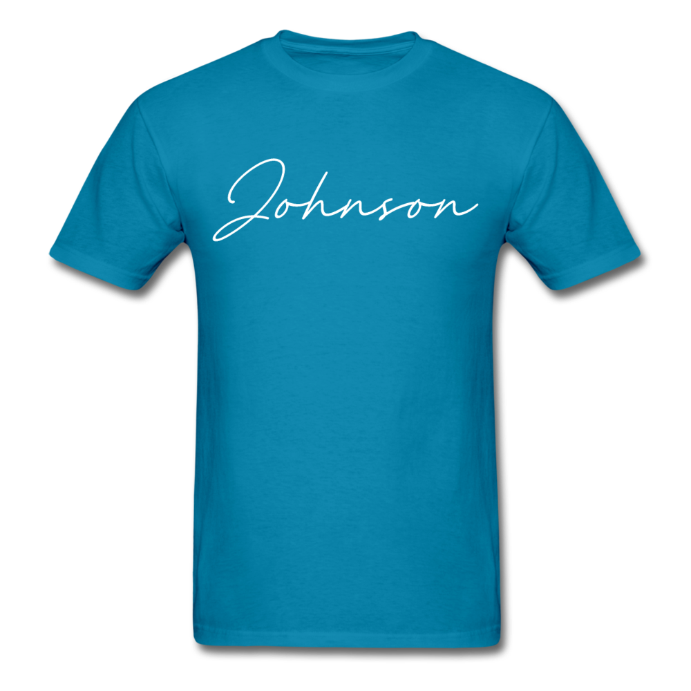 Johnson County Cursive T-Shirt - turquoise