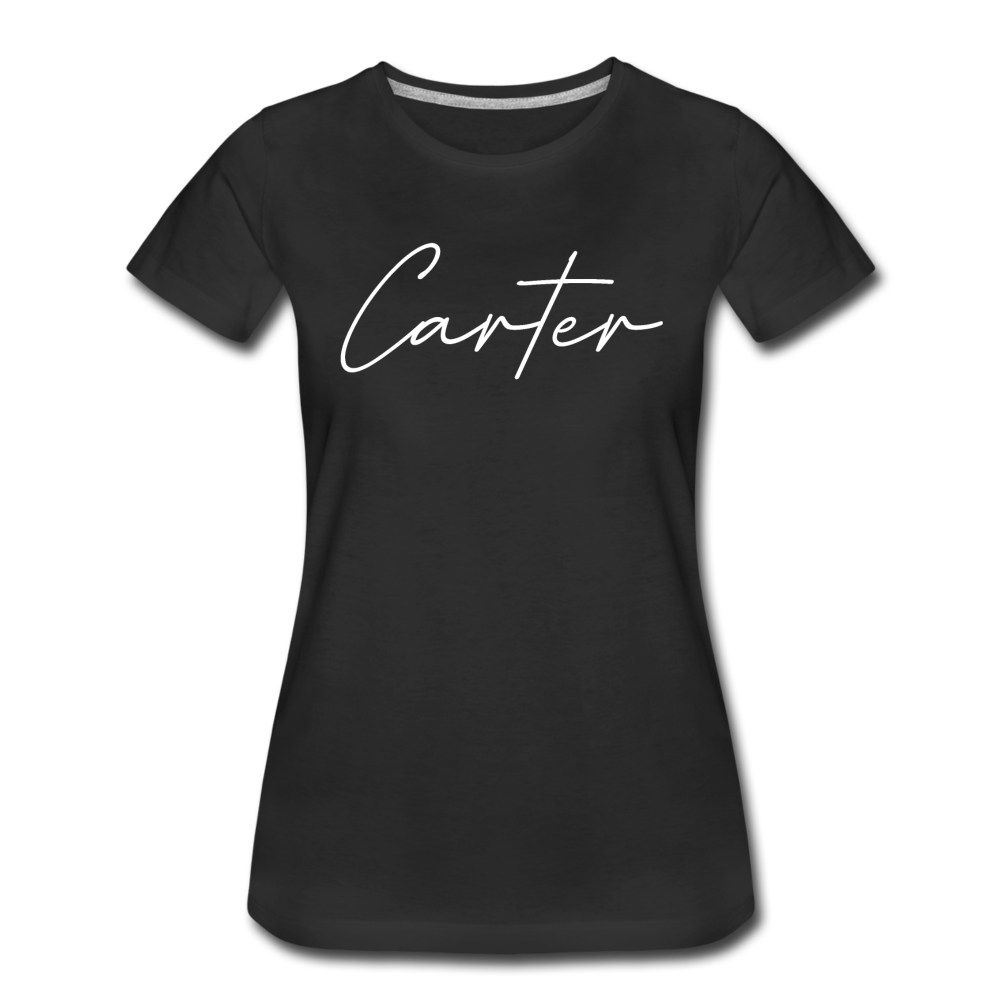 Carter County Cursive Women's T-Shirt - black