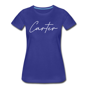 Carter County Cursive Women's T-Shirt - royal blue