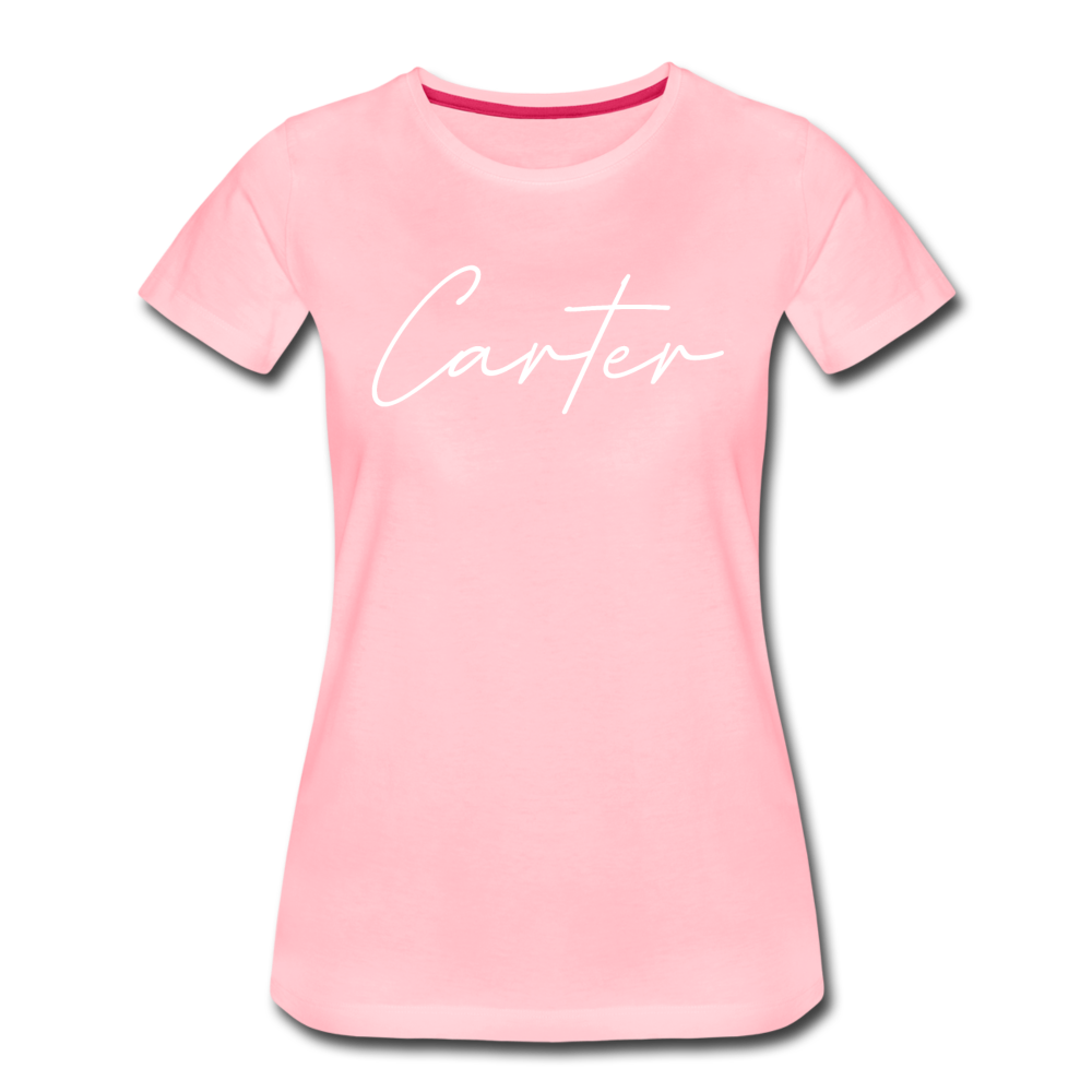 Carter County Cursive Women's T-Shirt - pink