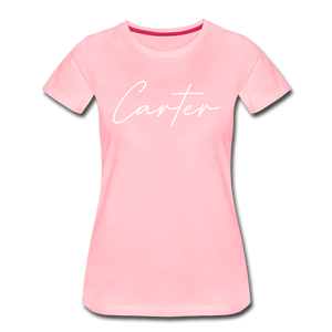 Carter County Cursive Women's T-Shirt - pink