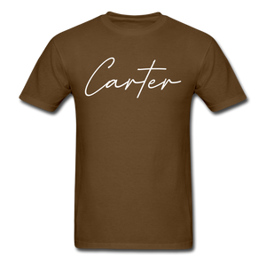 Carter County Cursive T-Shirt - brown