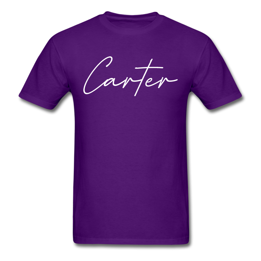 Carter County Cursive T-Shirt - purple