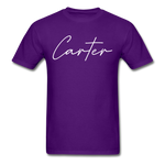 Carter County Cursive T-Shirt - purple