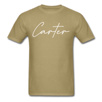 Carter County Cursive T-Shirt - khaki