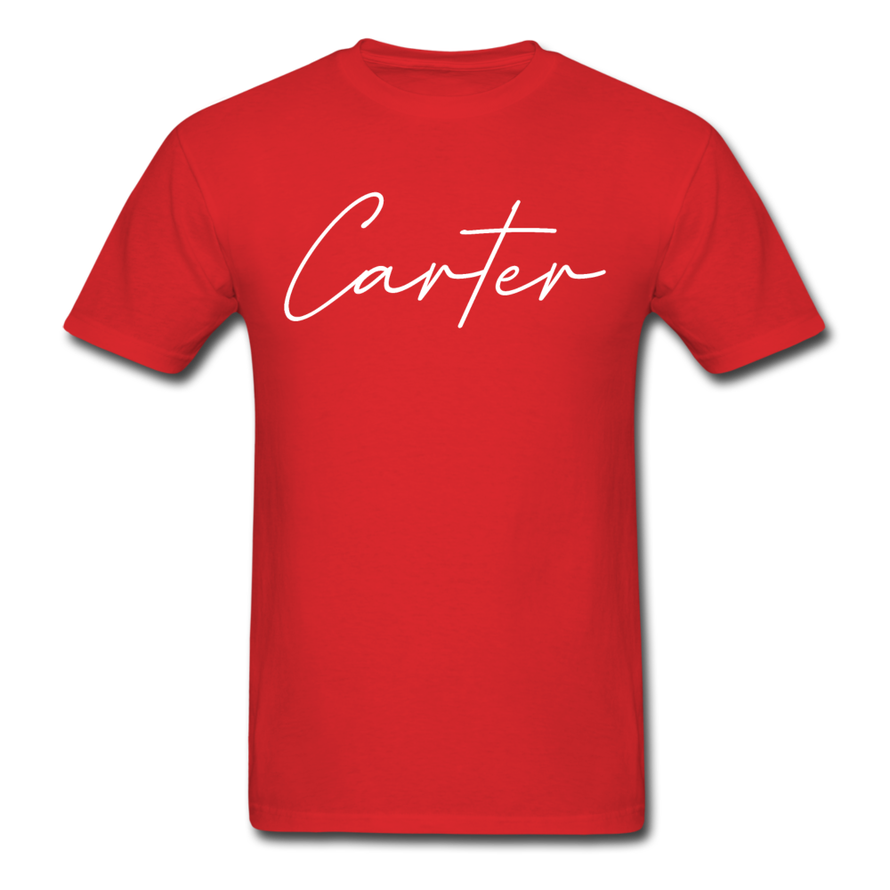 Carter County Cursive T-Shirt - red