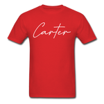 Carter County Cursive T-Shirt - red