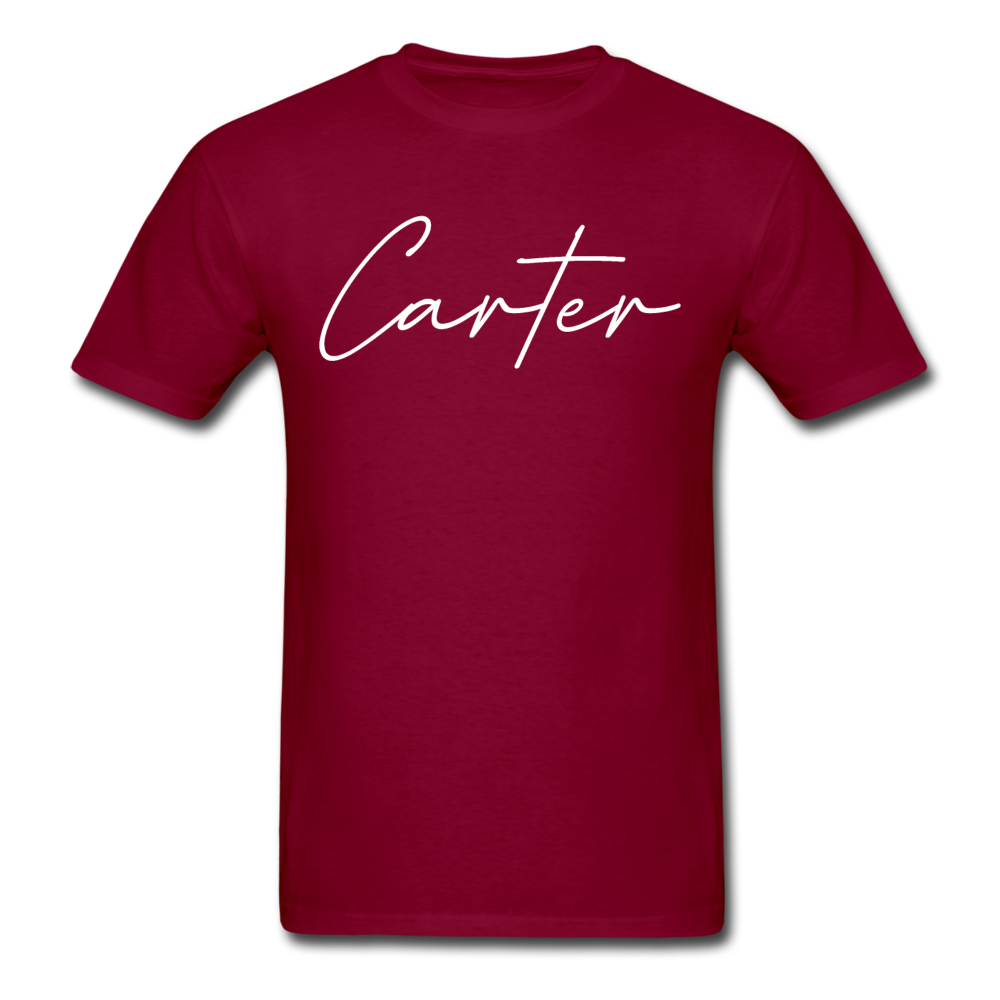 Carter County Cursive T-Shirt - burgundy