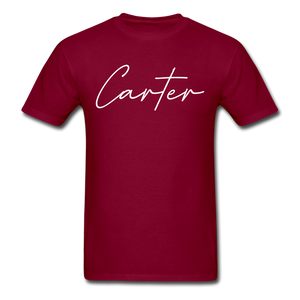 Carter County Cursive T-Shirt - burgundy