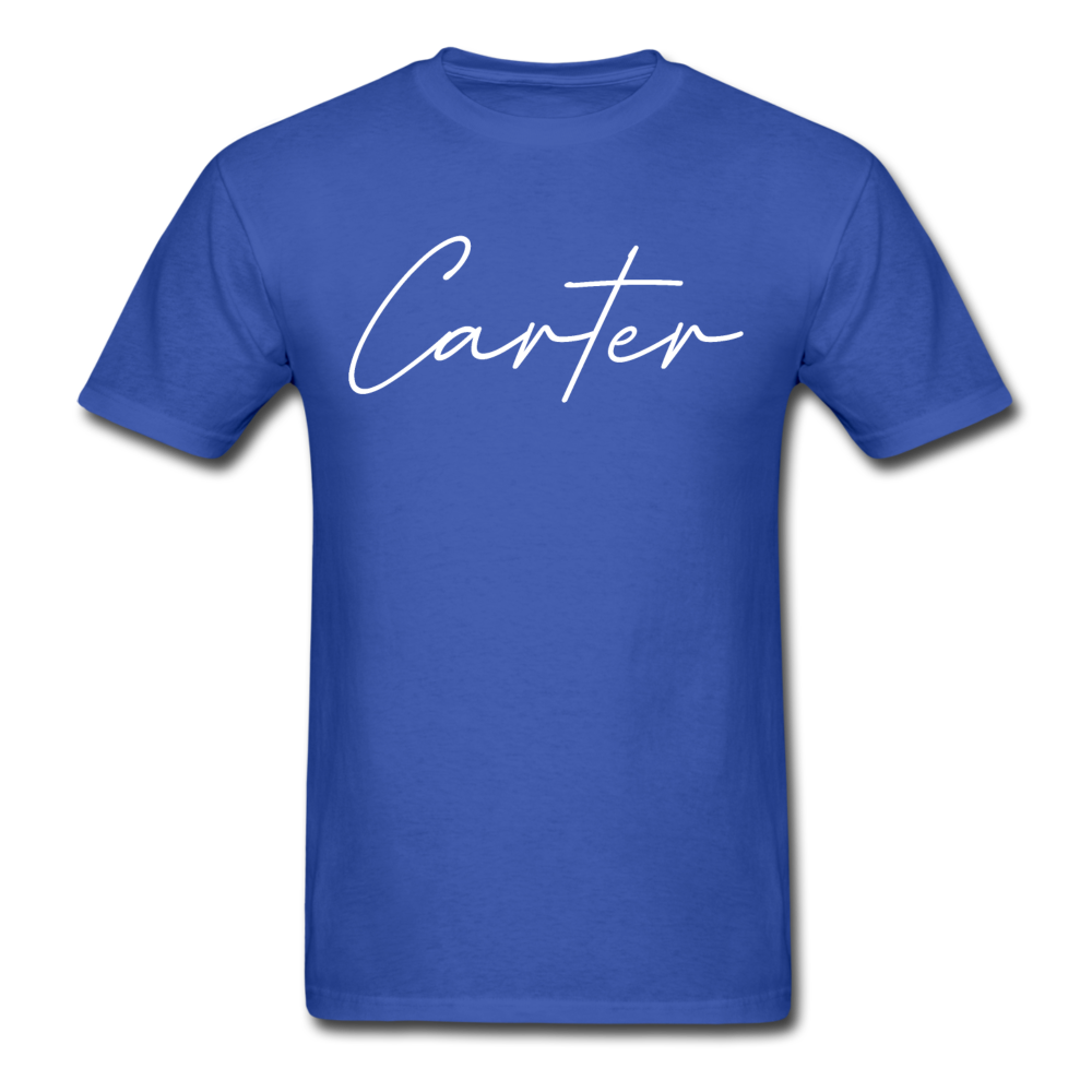Carter County Cursive T-Shirt - royal blue