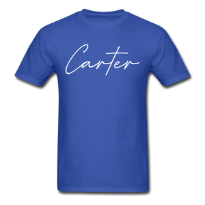 Carter County Cursive T-Shirt - royal blue