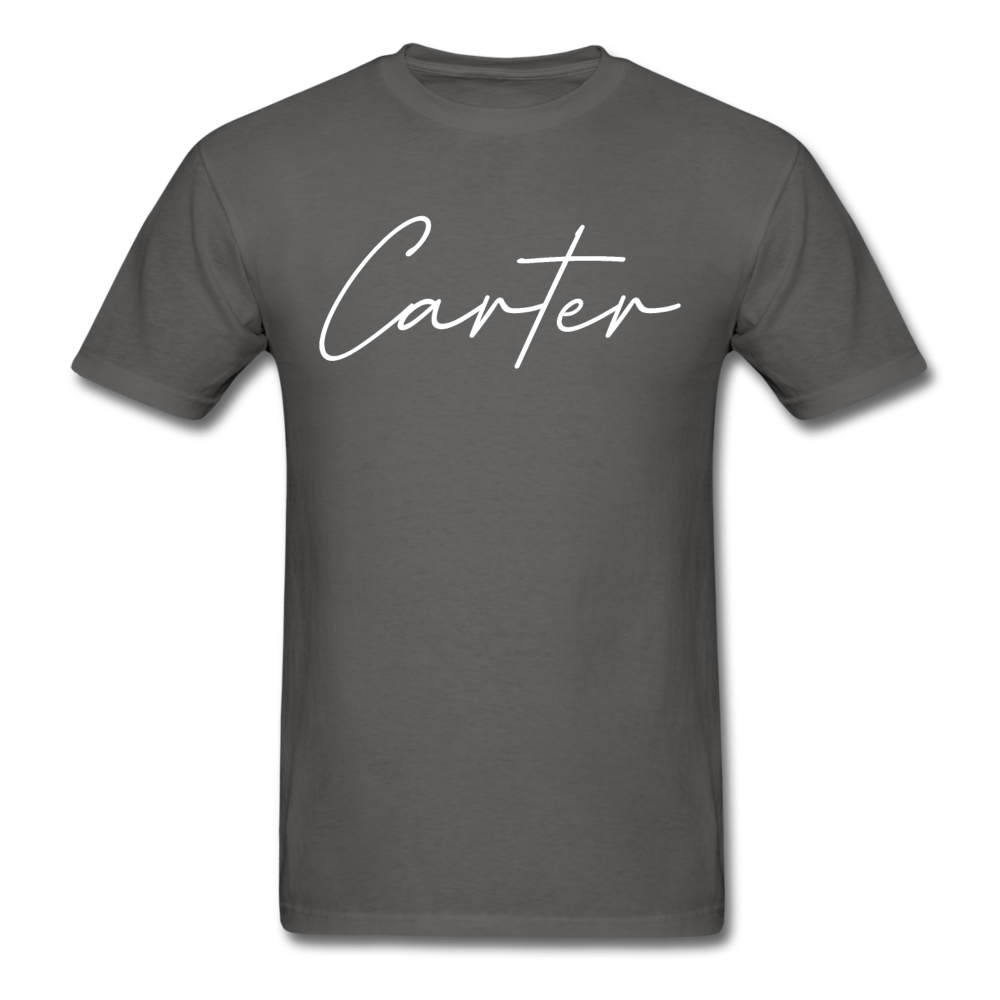 Carter County Cursive T-Shirt - charcoal