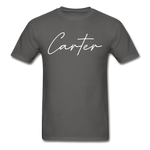 Carter County Cursive T-Shirt - charcoal