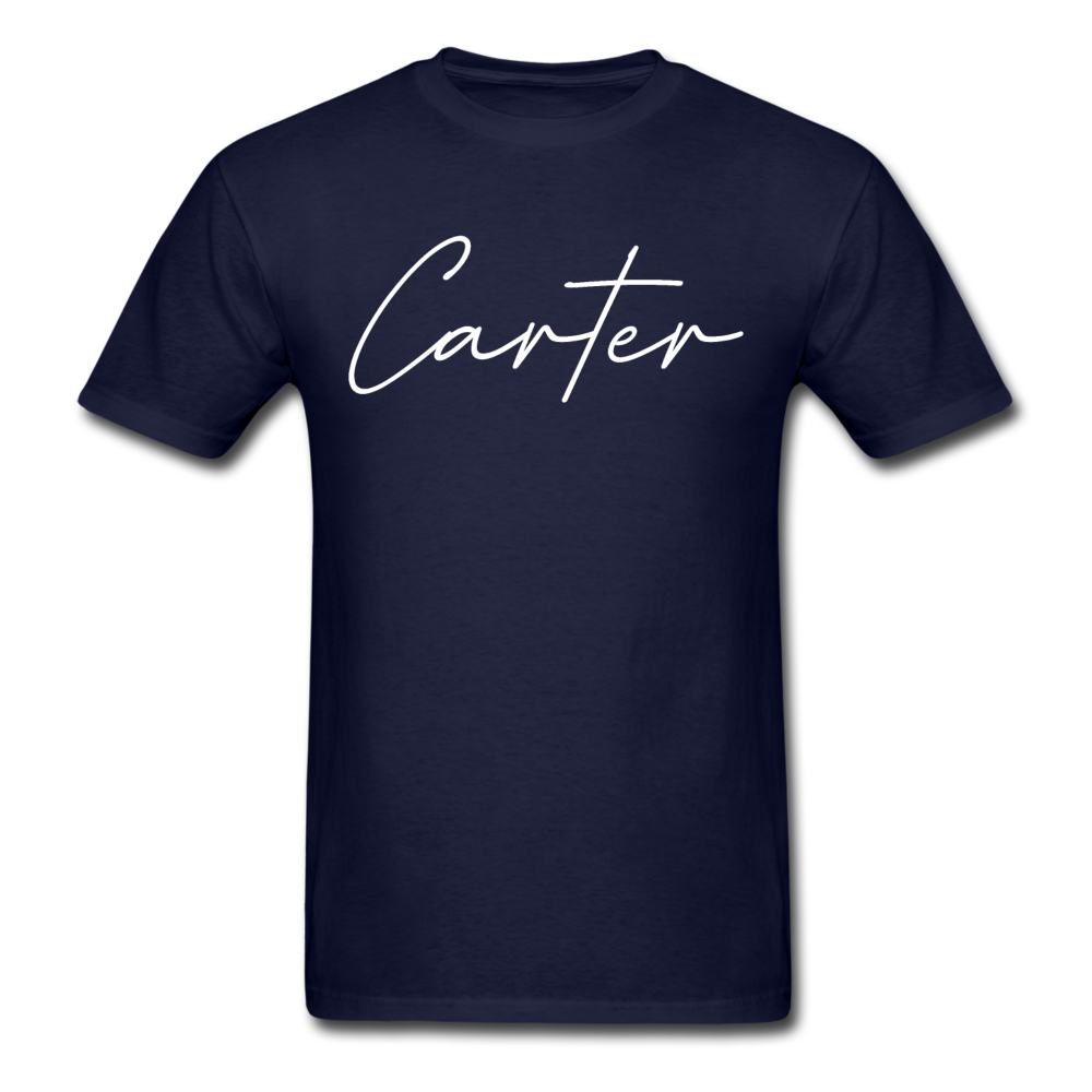 Carter County Cursive T-Shirt - navy