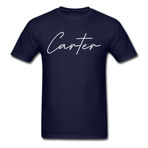 Carter County Cursive T-Shirt - navy