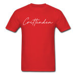 Crittenden County Cursive T-Shirt - red