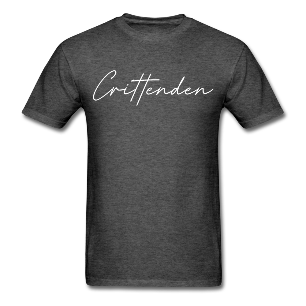 Crittenden County Cursive T-Shirt - heather black