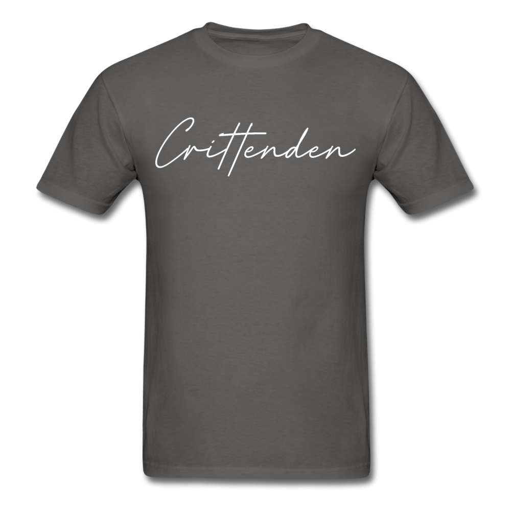 Crittenden County Cursive T-Shirt - charcoal
