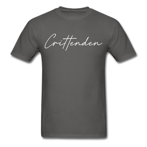 Crittenden County Cursive T-Shirt - charcoal