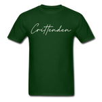 Crittenden County Cursive T-Shirt - forest green