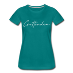 Crittenden County Cursive Women's T-Shirt - teal