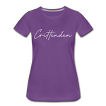 Crittenden County Cursive Women's T-Shirt - purple