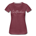 Crittenden County Cursive Women's T-Shirt - heather burgundy