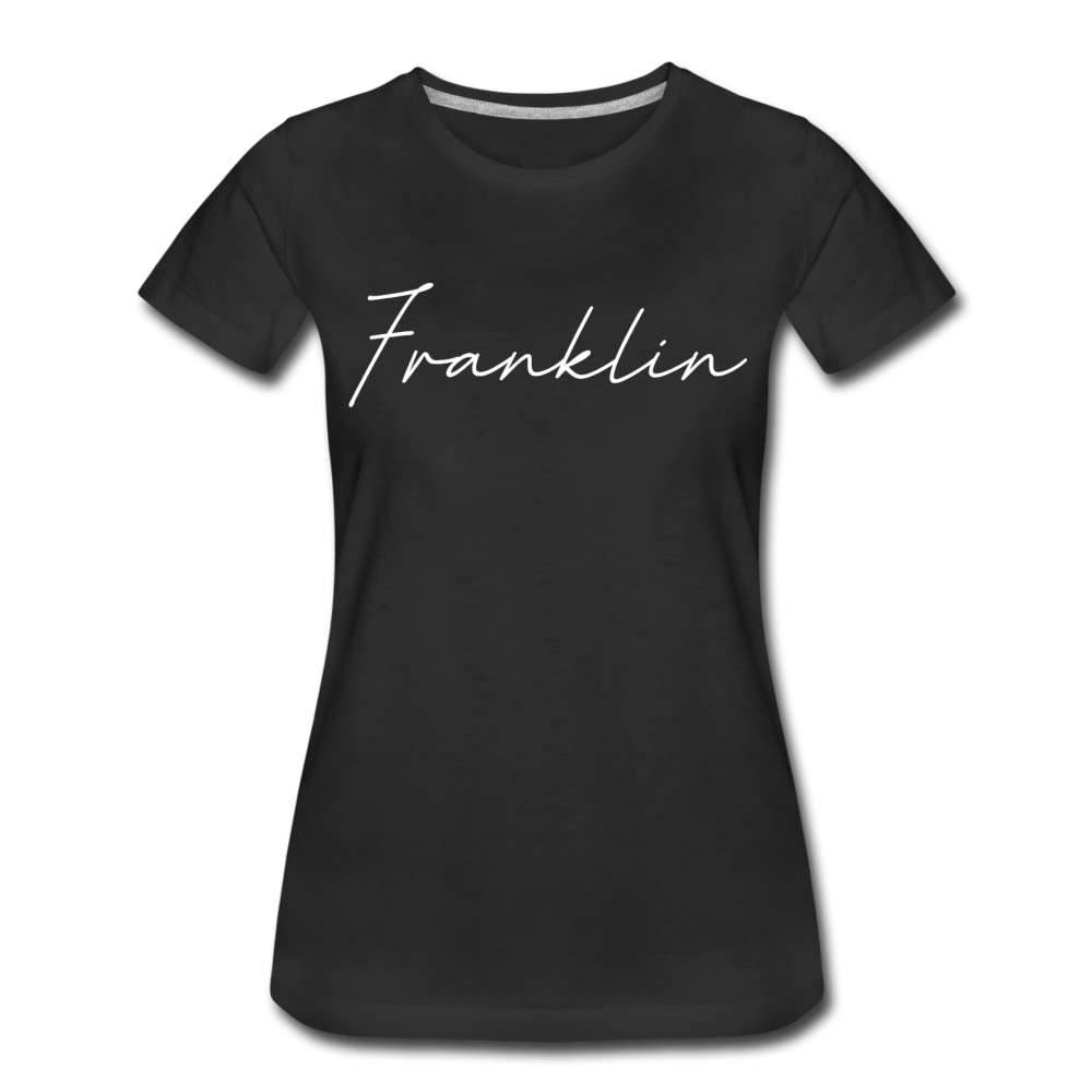Franklin County Cursive Women's T-Shirt - black