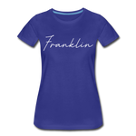 Franklin County Cursive Women's T-Shirt - royal blue