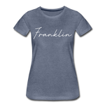 Franklin County Cursive Women's T-Shirt - heather blue