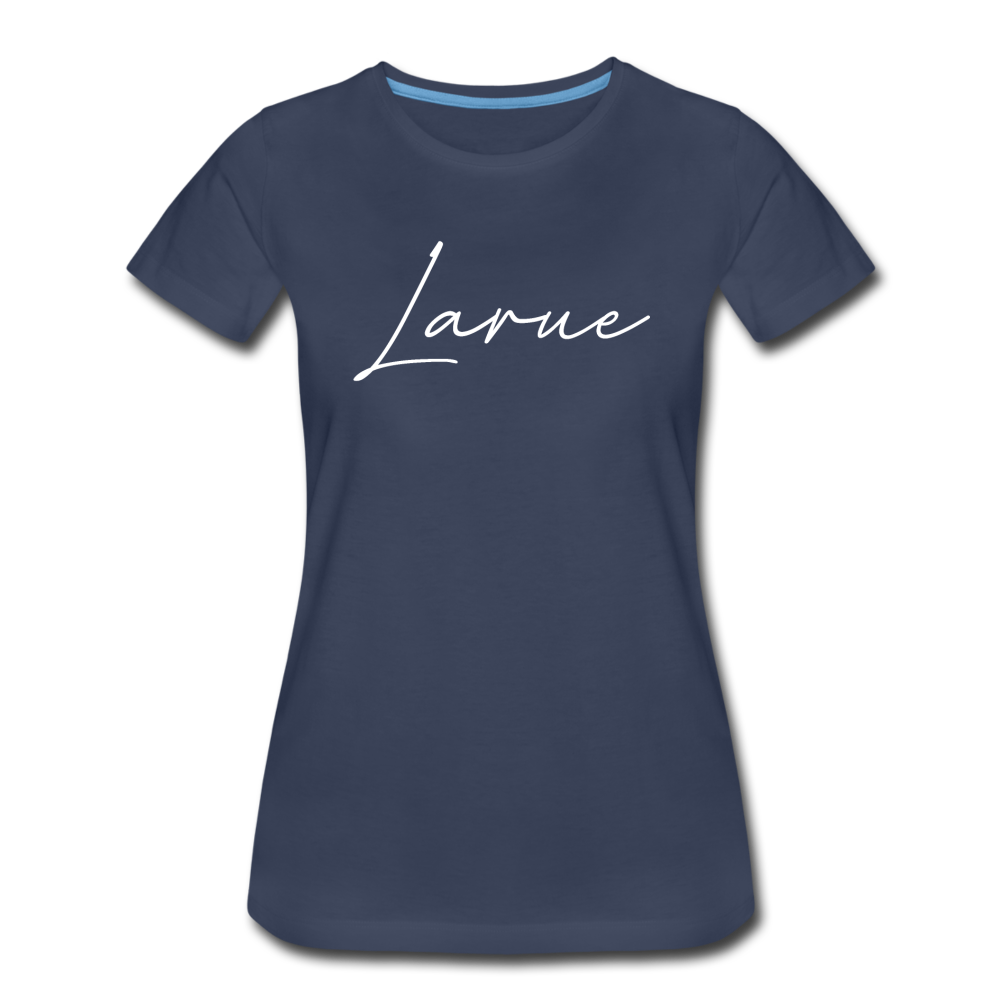 Larue County Cursive Women's T-Shirt - navy