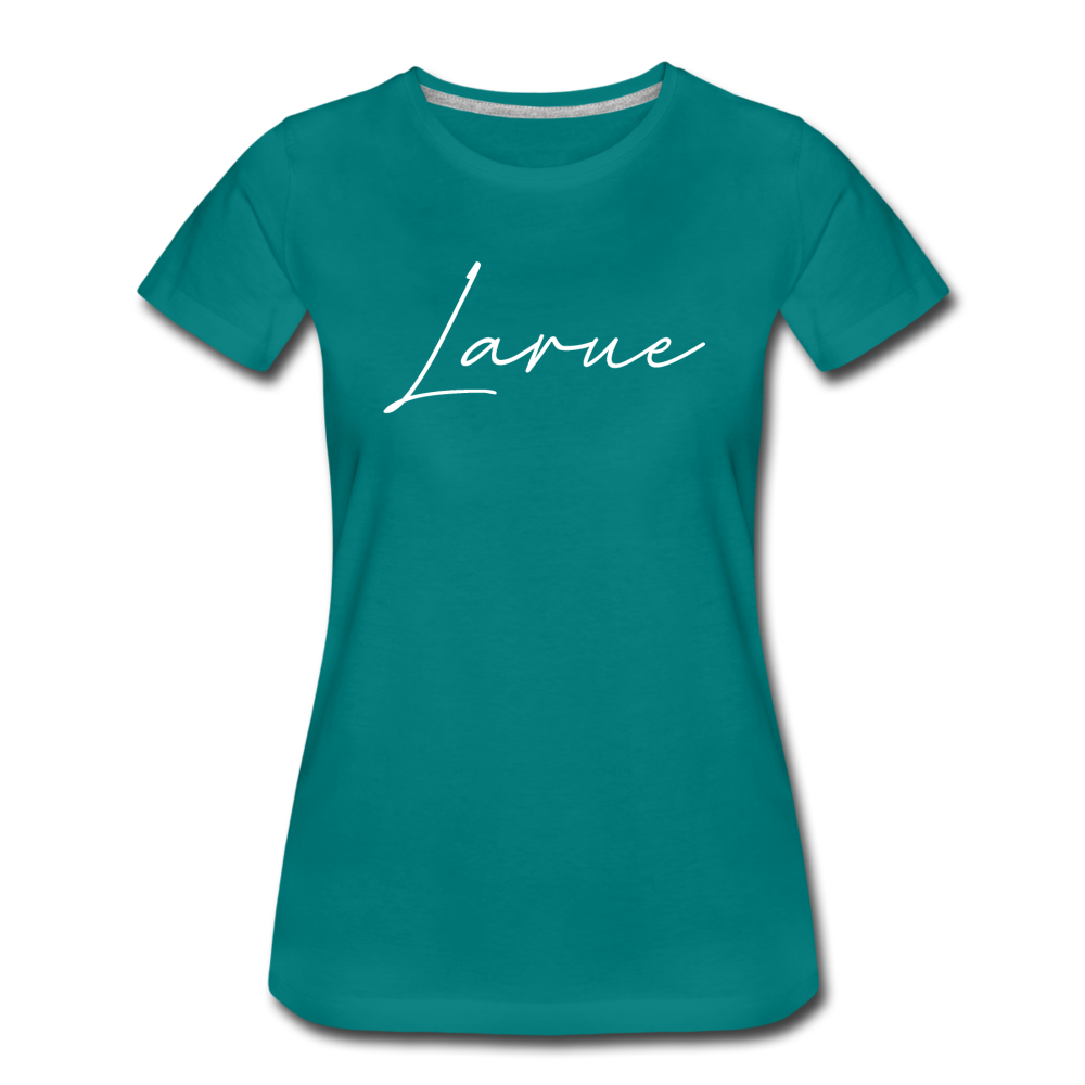 Larue County Cursive Women's T-Shirt - teal