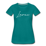 Larue County Cursive Women's T-Shirt - teal